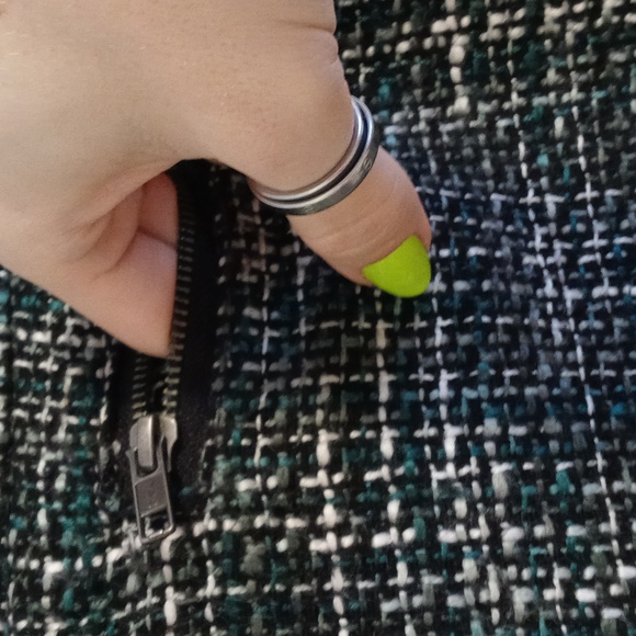 🍁LOFT🍁 - Green/Gray Tweed Wool Blend Skirt - Picture 6 of 11